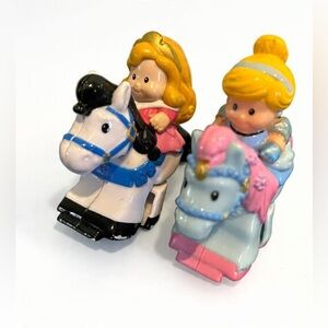 Cinderella Aurora Little People Klip Klop Horse Disney Princesses Fisher Price 2